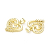 Rack Plating Brass Micro Pave Cubic Zirconia Pendants KK-C011-44G-2