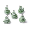 Animal Flocking Resin Pendants RESI-A049-03D-1