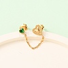 304 Stainless Steel Heart Stud Earring & Hoop Earring Sets EJEW-K268-93G-01-2