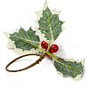 Christmas Theme Iron Napkin Rings AJEW-G062-01C-3