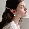 24Pcs 4 Styles 304 Stainless Steel Clip-on Earring Findings with Imitation Pearl Plastic Beaded STAS-SC0010-46B-4