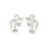 Silver Color Plated Alloy Letter Pendants LS-PALLOY-J718-01S-F-1