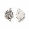 316 Surgical Stainless Steel with Crystal Rhinestone Charms STAS-G305-07P-1