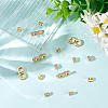 15Pcs 2 Style Brass Micro Pave Cubic Zirconia Multi-Strand Links KK-WR0001-16-4