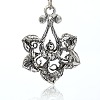 Vintage Flower Pendant Necklace Findings TIBE-M001-135-2
