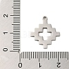 Non-Tarnish 304 Stainless Steel Pendants STAS-S123-03P-09-3