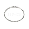 201 Stainless Steel Cuba Style Chian Bracelet for Men BJEW-B138-06P-03-4
