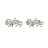 Brass Micro Pave Cubic Zirconia Charms KK-E068-VB301-2