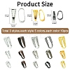15 Styles Brass & Iron Snap on Bails FIND-YW0005-22-2