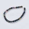 Natural Indian Agate Beads Strands G-G515-6mm-05-2