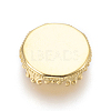 Brass Lace Edge Bezel Cups X-KK-F762-05G-2