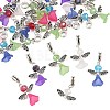 Lovely Wedding Dress Angel Alloy European Dangle  Large Hole Pendants PALLOY-JF00003-1