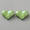 Electroplate Opaque Acrylic Beads MACR-WH0010-38G-1