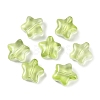 Transparent Spray Painted Glass Beads X1-GLAA-NH0003-01E-1