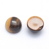 Natural Tiger Eye Cabochons G-P393-R25-8MM-2