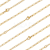 10Pcs 667 Stainless Steel Paperclip Chain Necklaces NJEW-BBC0001-48B-G-1