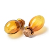 Oval Glass Cork Bottles Ornament X1-AJEW-O032-03A-2