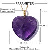 304 Stainless Steel with Amazonite Pendants GG-OY001-02G-02-2