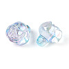 Electroplate Transparent Acrylic Beads PACR-CJC0008-08C-2
