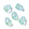 Handmade Foil Lampwork Bumpy Beads Strands FOIL-Z001-05A-2