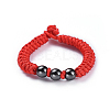 (Jewelry Parties Factory Sale)Nylon Cord Braided Rings RJEW-JR00257-01-1