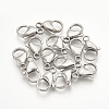 304 Stainless Steel Lobster Claw Clasps STAS-T029-12-1