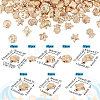 300Pcs 8 Style Plating ABS Plastic Beads KY-PH0001-63-2