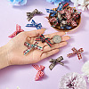30Pcs 6 Colors Cloth Alligator Hair Clips PHAR-TA0001-18-6