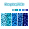 1900Pcs 5 Colors Baking Paint Glass Seed Beads SEED-YW0001-76C-2