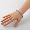 Synthetic Turquoise Stretch Bracelets X-BJEW-JB01272-01-2
