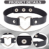 2Pcs 2 Styles Punk Rock Style PU Leather Necklaces NJEW-CL0001-27-6
