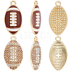 20Pcs 2 Styles Alloy Rhinestone Pendants FIND-SC0022-78-7