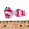 Transparent Glass and Enamel Beads Strands GLAA-T034-01F-4