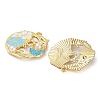 Rack Plating Alloy Enamel Pendants FIND-Q099-06G-03-2