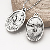 Tibetan Style Alloy Pendants TIBE-Q078-09AS-RS-5
