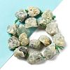 Raw Rough Natural Prehnite Beads Strands G-J388-A06-01-3