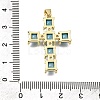 Brass Pave Cubic Zirconia Pendants CU-CBAE7DF-11G-C05-3