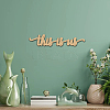 Word This Is Us Laser Cut Unfinished Basswood Wall Decoration WOOD-WH0113-102-6