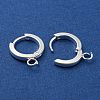 201 Stainless Steel Huggie Hoop Earrings Findings STAS-A167-01F-S-2