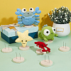 Wooden Crochet Doll Base Support Rack WOOD-WH0131-20B-5