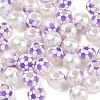 Sports Printed ABS Plastic Beads PL-CBA1C22-04-1