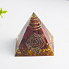 Chakra Theme Orgonite Pyramid Resin Energy Generators WG78315-07-1