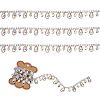 1 Yard Iron Rhinestone Strass Chains FIND-PJ0001-44B-1