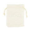 Polyester Imitation Burlap Packing Pouches Drawstring Bags ABAG-R005-9x12-13-1