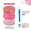 3 Rolls Super Bulky Plush Polyester Chenille Yarn OCOR-MB0001-06B-4