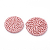 Handmade Spray Painted Reed Cane/Rattan Woven Beads LS-WOVE-N007-02D-1
