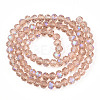 Electroplate Glass Beads Strands EGLA-A034-T8mm-L22-2