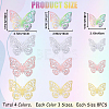 8 Sets 4 Colors PET Mirror Wall Stickers DIY-CP0009-15A-2