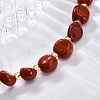 Natural Red Jasper Beaded Bracelets for Women G-P563-07P-10-2