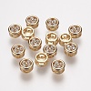 Brass Micro Pave Grade AAA Cubic Zirconia Pendants ZIRC-G086-09G-NR-1